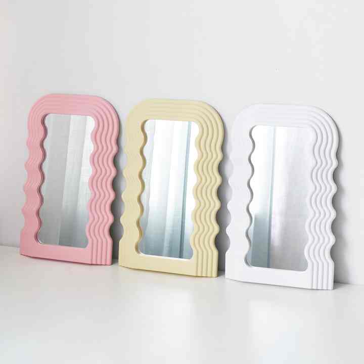 ウェーブ ミラー［3色］