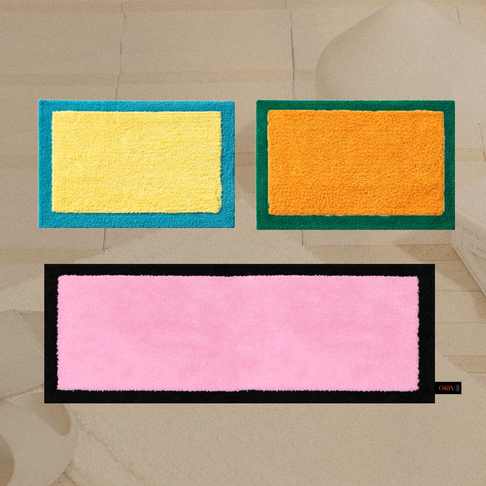 바이빔 린느 터프팅 자카드 발매트 욕실매트 러그 4colors