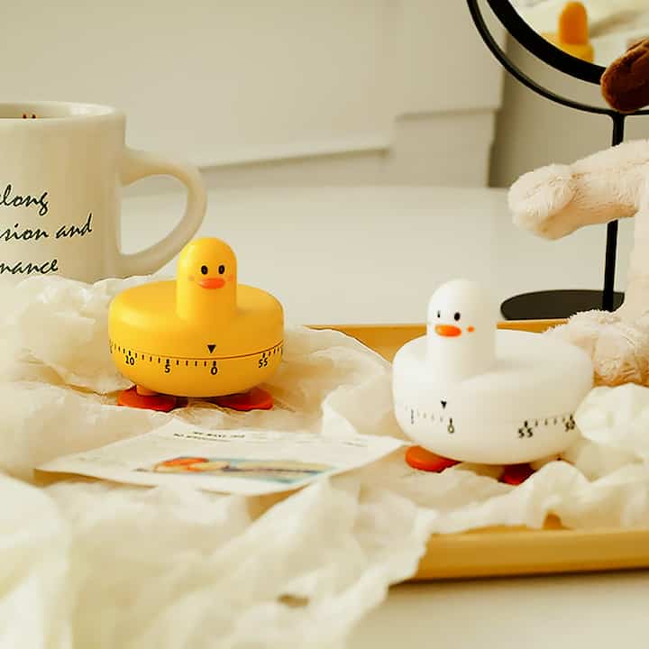 アヒル キッチンクッキングタイマー［2色］