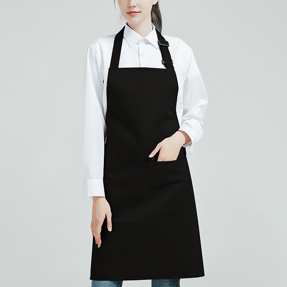 모던앳 길이조절 방수앞치마 식당 카페 블랙 에이프런 앞치마