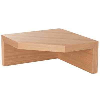 壁に付けられる家具 コーナー棚 オーク材