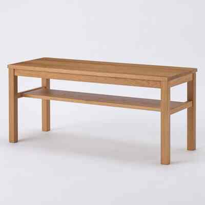 木製ベンチ 板座 節あり［2色］