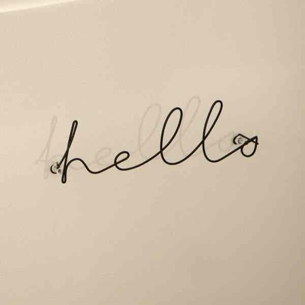 ワイヤー レタリング オブジェ［6種］