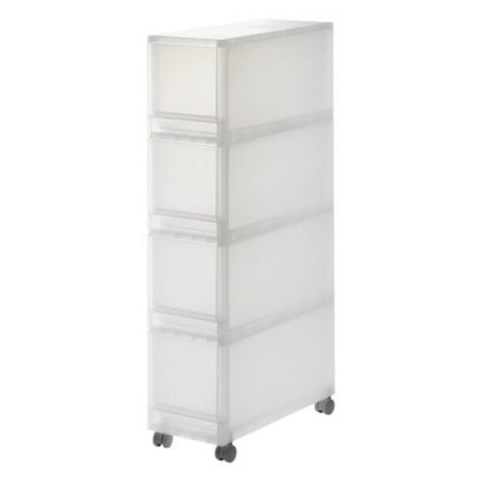無印良品 PPストッカー4段・キャスター付 | 棚・チェスト
