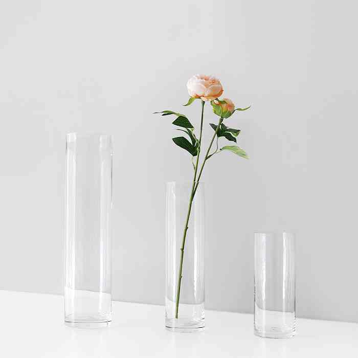 Clear glass - Clean circle フラワーベース