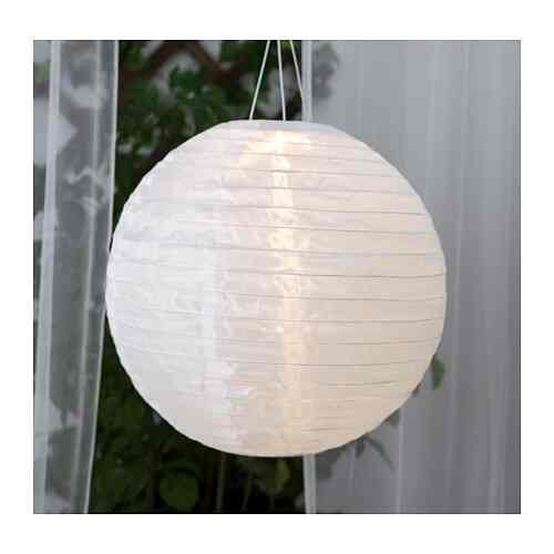 SOLVINDEN ソルヴィンデン LED太陽電池式ペンダントランプ, 屋外用/球形［3色］