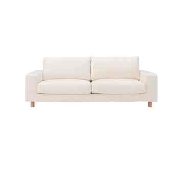 洗いざらしの綿帆布ソファ本体・２．５シーター・フェザーポケットコイル用カバー