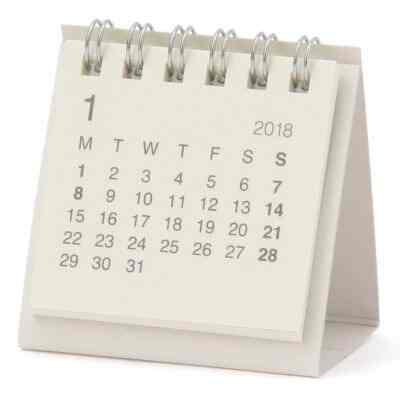 バガスペーパーデスクトップミニカレンダー