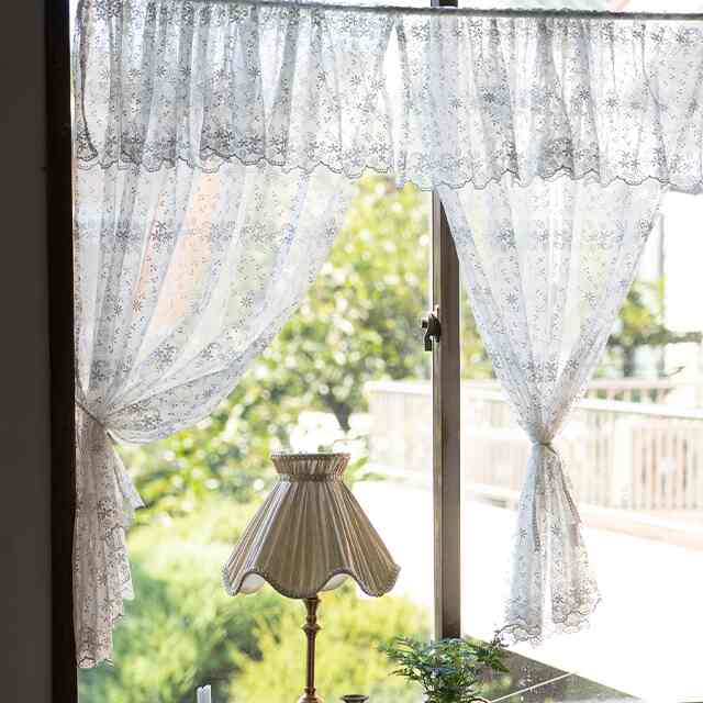 Snowflake Embroidery カーテン 