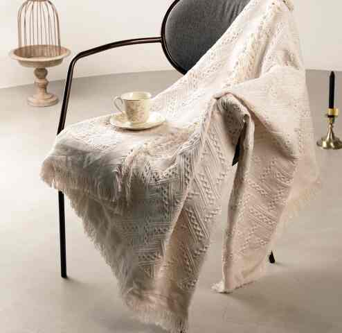 Cotton Tassel Blanket ブランケット