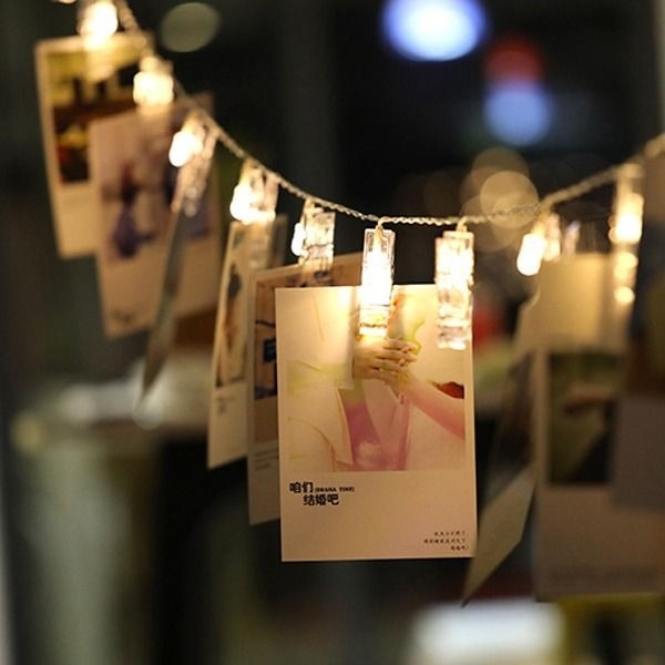젊은이마켓 LED 집게조명 20P 선길이3M