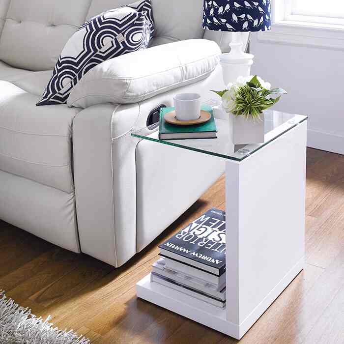 強化ガラス サイドテーブル