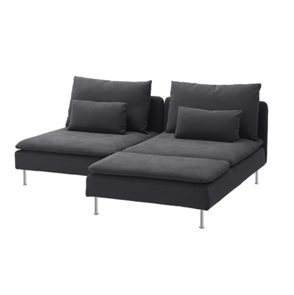 IKEA SÖDERHAMN ソーデルハムン 2人掛けソファ, 寝椅子付き［8色