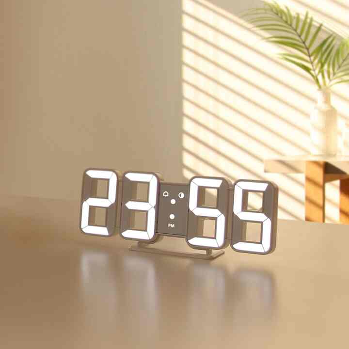 ピュア・デュアル・ミニ LED 壁掛け時計 