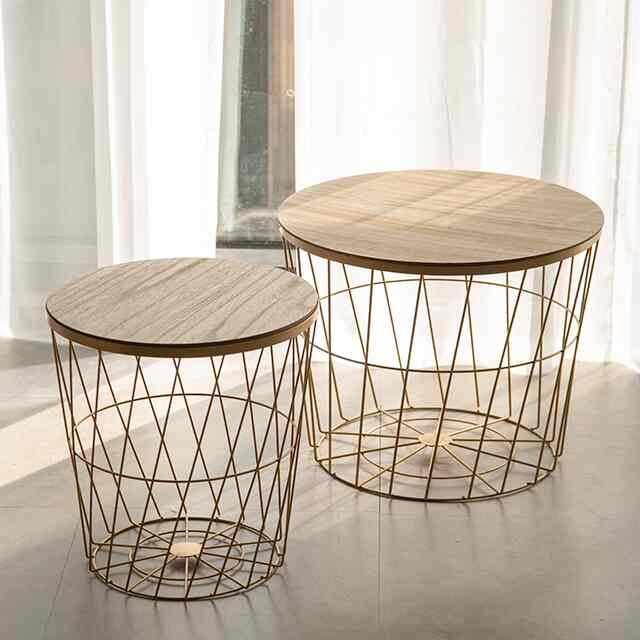 ゴールドワイヤー サイドテーブル Lサイズ