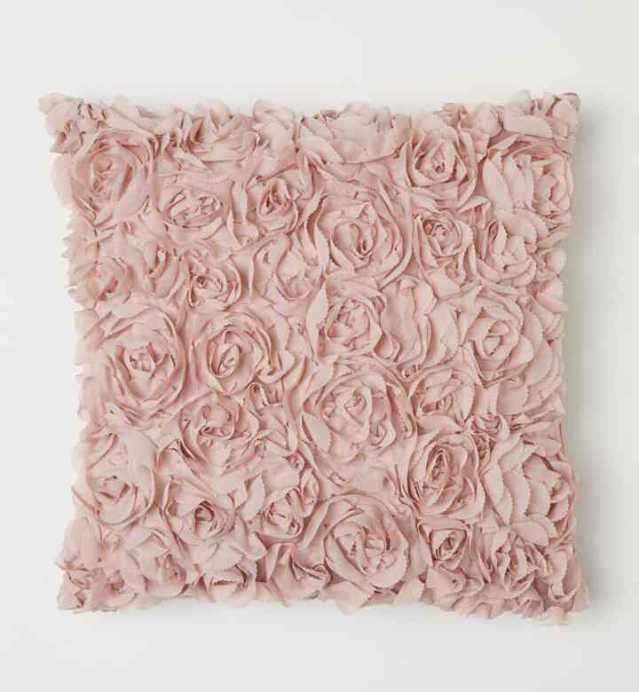 シフォンフラワークッションカバー