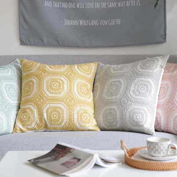 エスニック クッションカバー［4色］