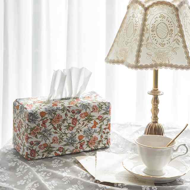 Retro flower ティッシュケース