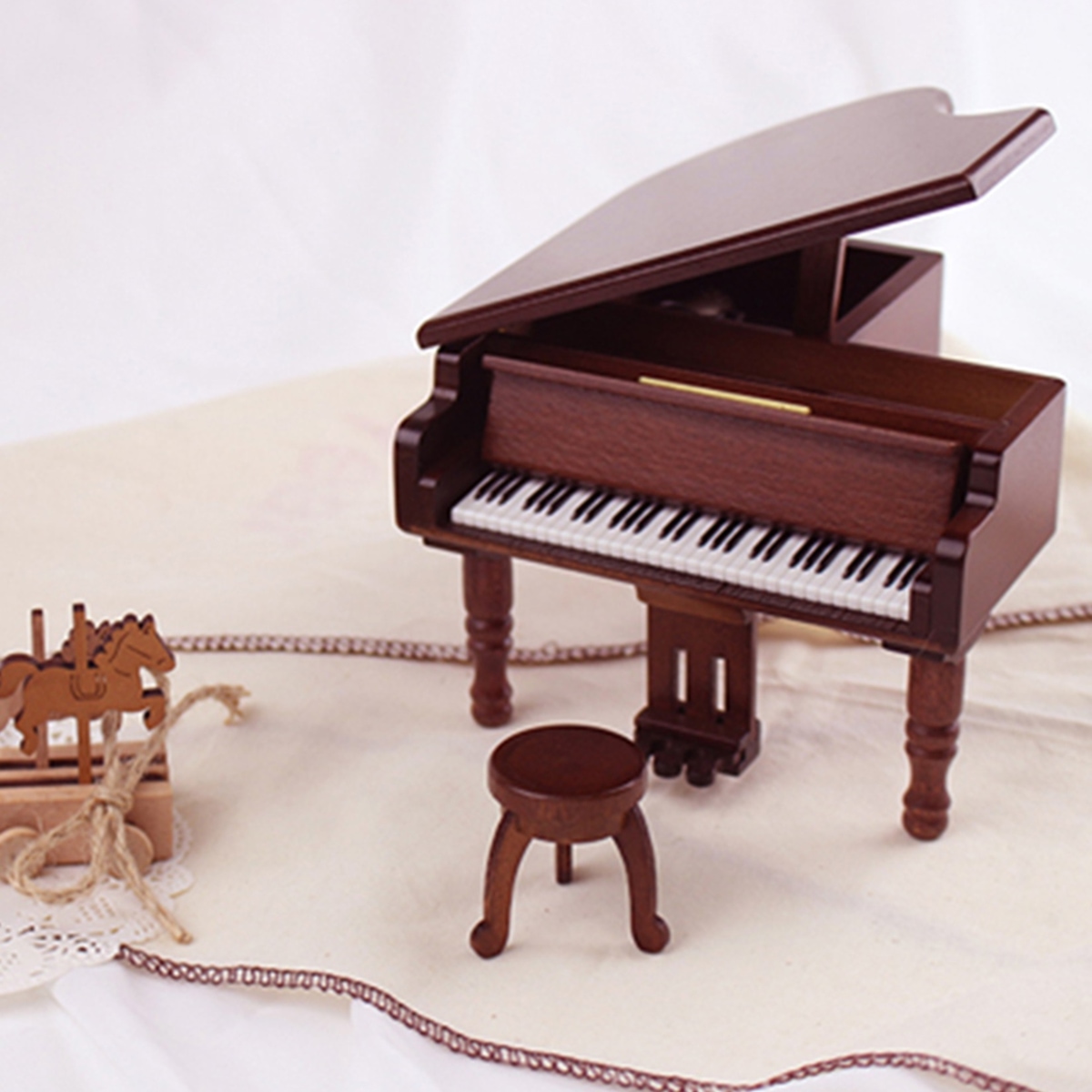 (주)아스토 원목 그랜드피아노 오르골(B-526S)