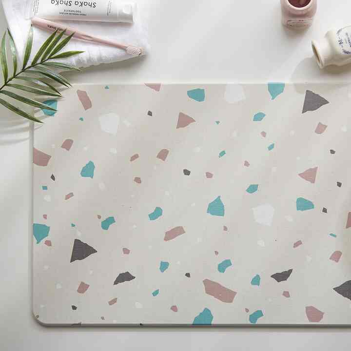 テラゾー 珪藻土バスマット