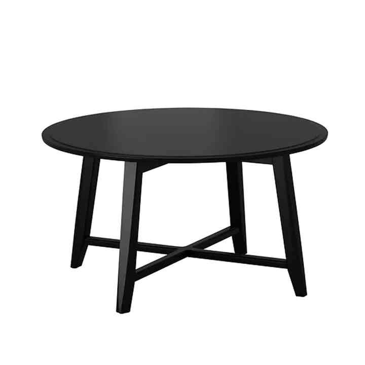 KRAGSTA, Meja tamu, hitam, 90 cm