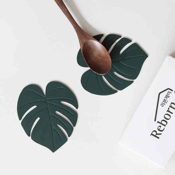 sili sili モンステラ コースター［5色］