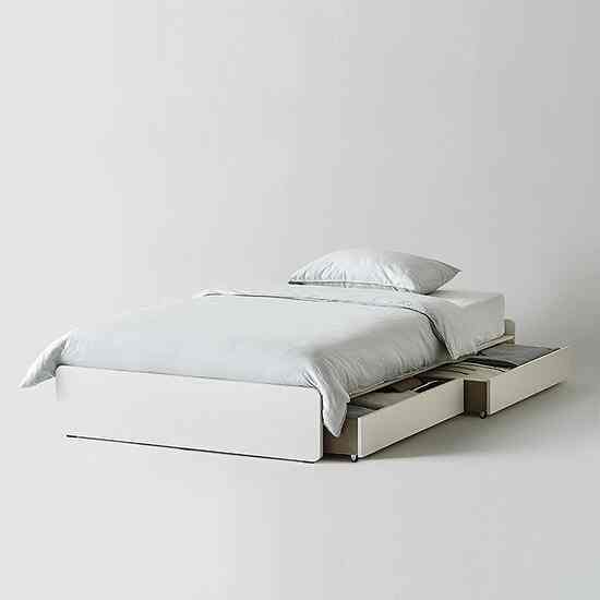 SAM BEDDING ベーシック 収納付きベッド SS［2色］