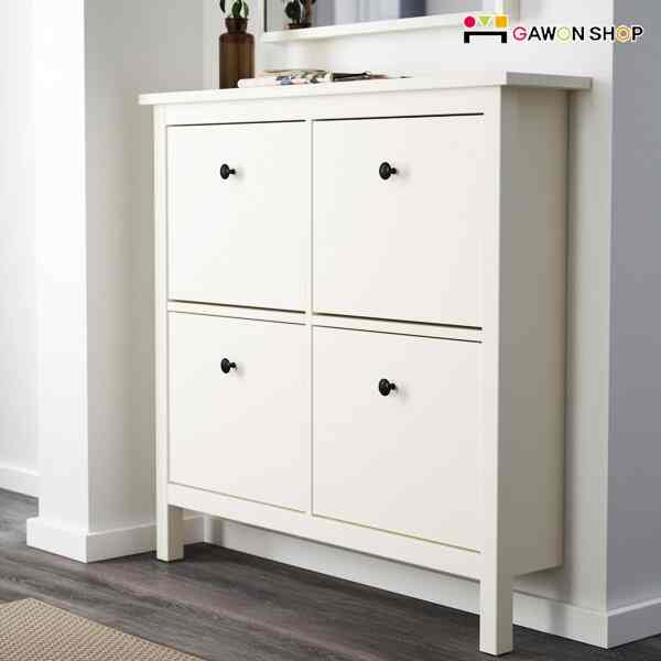 HEMNES ヘムネス シューズボックス2段×2