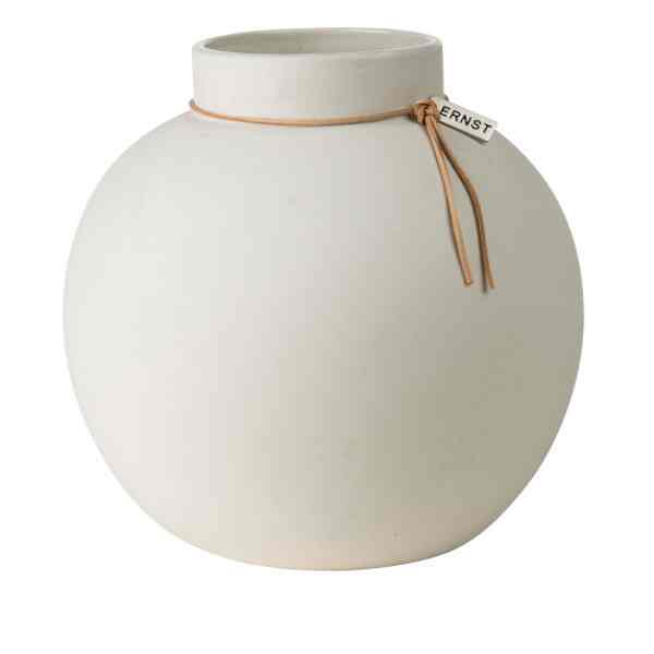 Ernst 花瓶 ストーンウェア ホワイト［3サイズ］