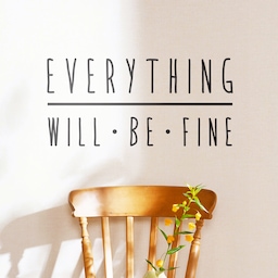 everything will be fine 레터링  포인트 스티커
