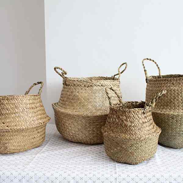 水草 ラタンバスケット［4サイズ］