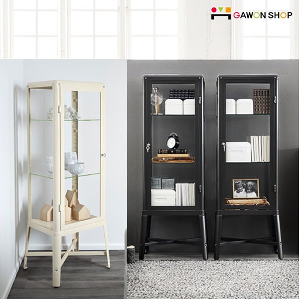 【極美品】IKEA FABRIKÖR ファブリコール コレクションケース FABRIKÖR ファブリコール コレクションケース, ブラックブルー