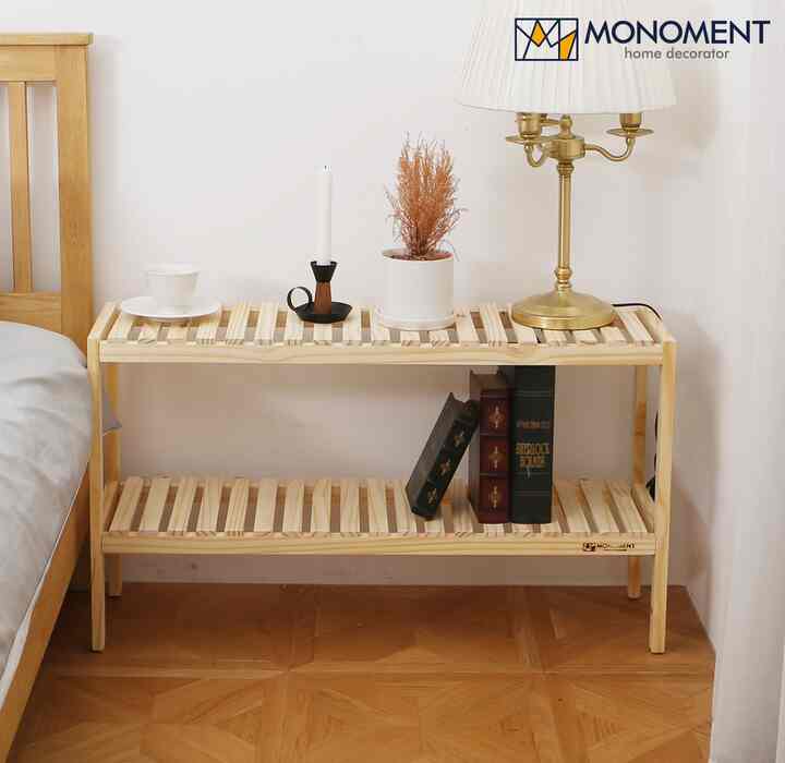 ナチュラル 木製ベンチ シェルフ［6サイズ］