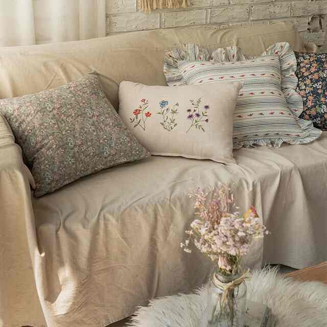 カントリーフラワー クッションカバー［4種］