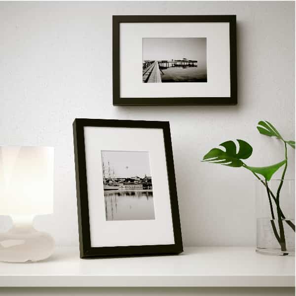 RIBBA, Bingkai, putih, 40x50 cm