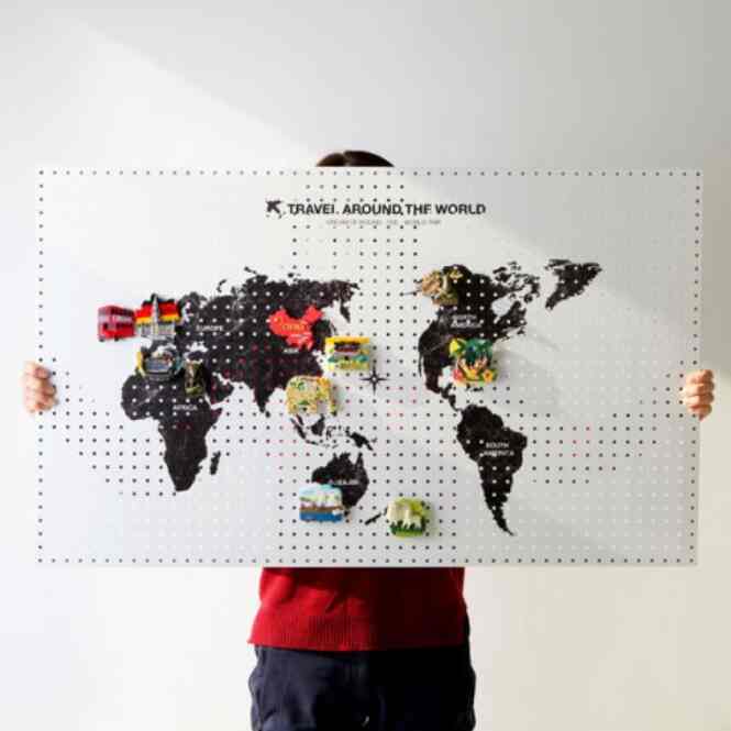 世界地図 パンチングボード［30種・10サイズ］