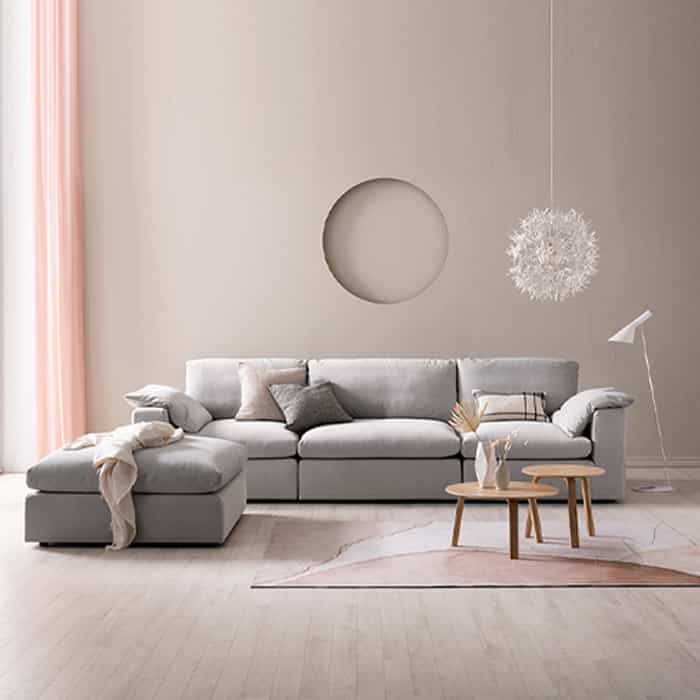 Pollen 4人掛け Lieb ファブリック ソファ［8色］