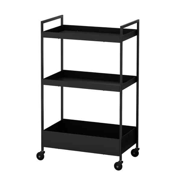 NISSAFORS Troli, hitam, 50.5x30x83 cm