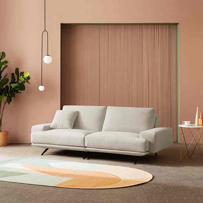 WINS Kashmiraファブリック 3人掛けソファ