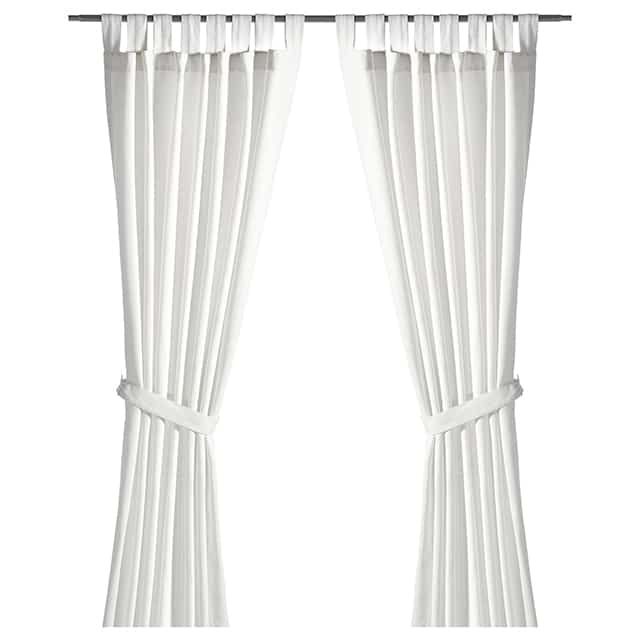 LENDA Curtains with Tie-backs