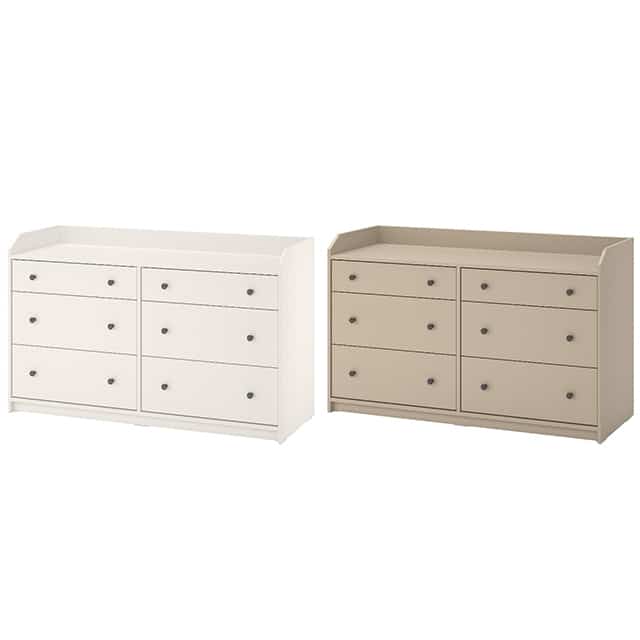 HAUGA ハウガ チェスト（引き出し×6）【2colors】