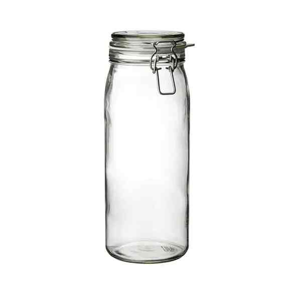 KORKEN コルケン ふた付き容器, クリアガラス, 2 l