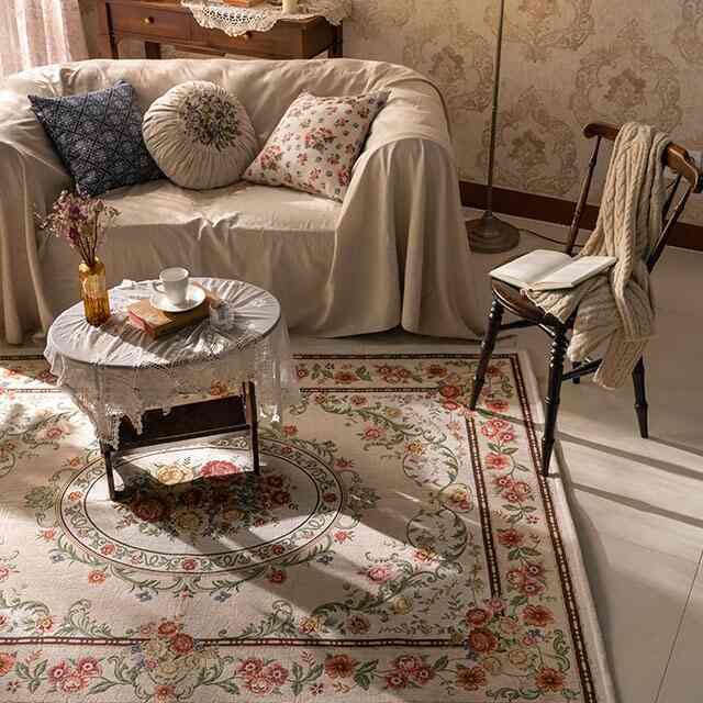 アンティーク ペルシャ風 ジャカードラグ［2サイズ］