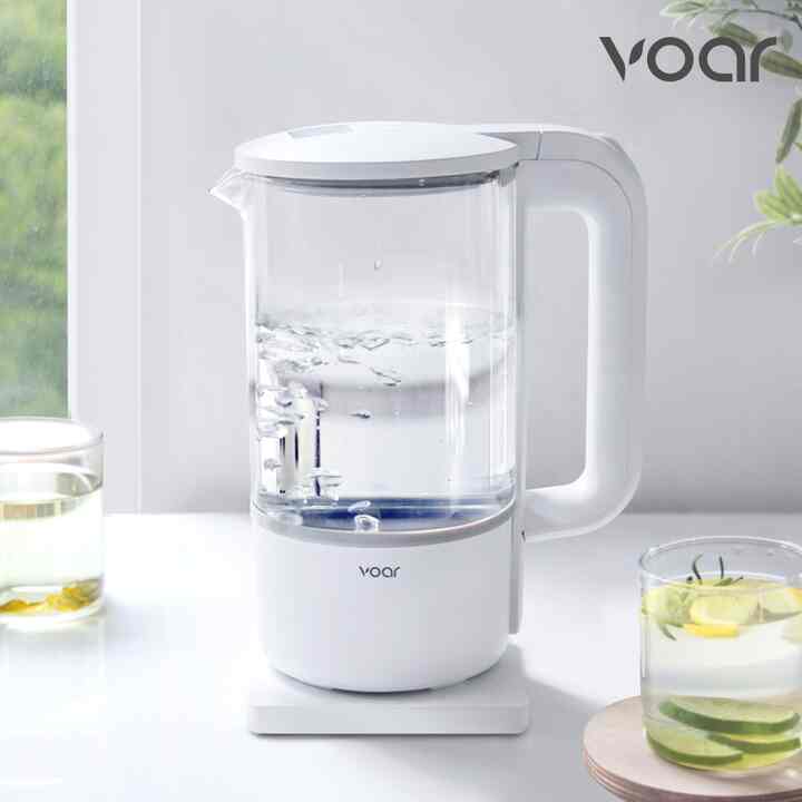 ハティポット 中が見えるクリア電気ケトル