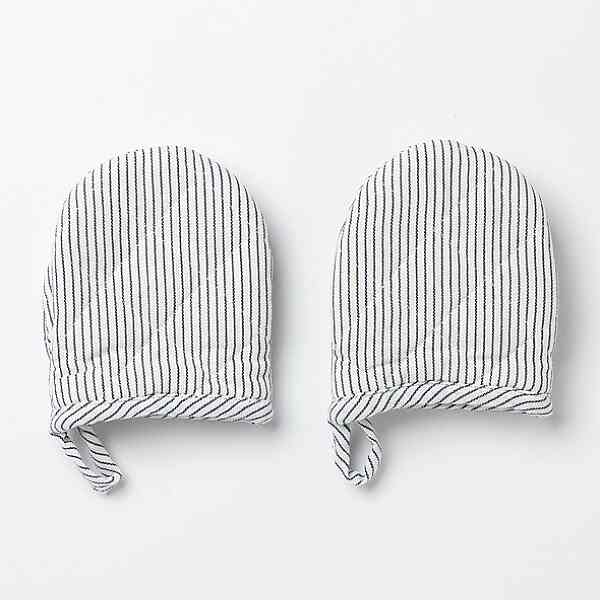 ピンストライプ ミニキッチンミトン 2枚セット