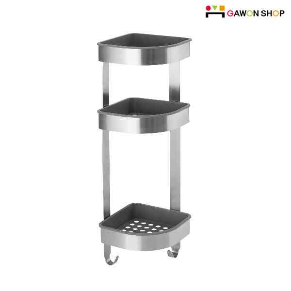 BROGRUND ブログルンド コーナーウォールシェルフユニット, ステンレススチール, 19x58 cm