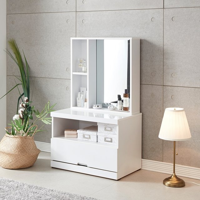 퓨어 2단 수납 좌식 화장대 2colors CK11R 가격 추이 텐스페이스 퓨어 2단 수납 좌식 화장대 2colors CK11R - 최저가 47,530원