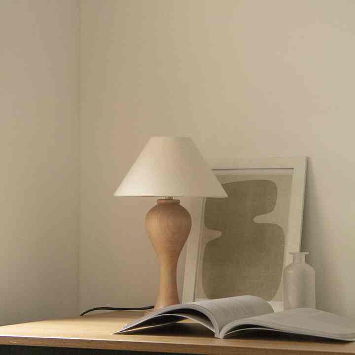 ウッド テーブルランプ LOO2［3色］