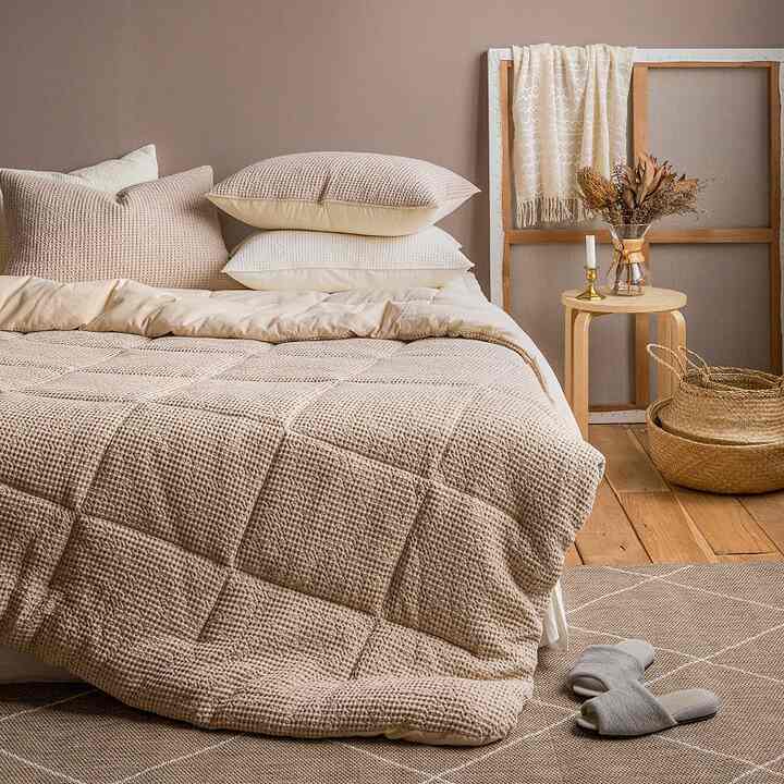 Warming Modal Waffle 掛け布団&枕カバー