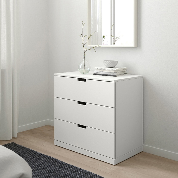 IKEA NORDLI ノールドリ チェスト（引き出し×3）［2色］ | 棚